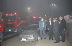 حريق مصنع ملابس بحي الزيتون