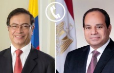 السيسى ورئيس كولومبيا