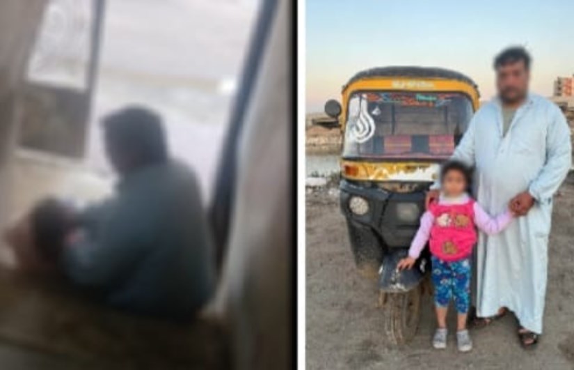 خطف طفلة من مدخل منزل 