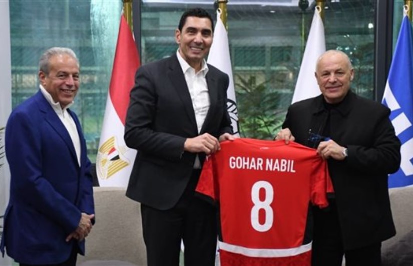 وزير الرياضة يزور مشروع الهدف بأكتوبر ويلتقى رئيس اتحاد الكرة