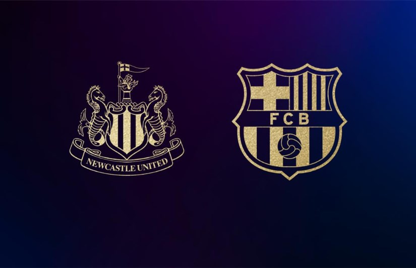 برشلونة ونيوكاسل 