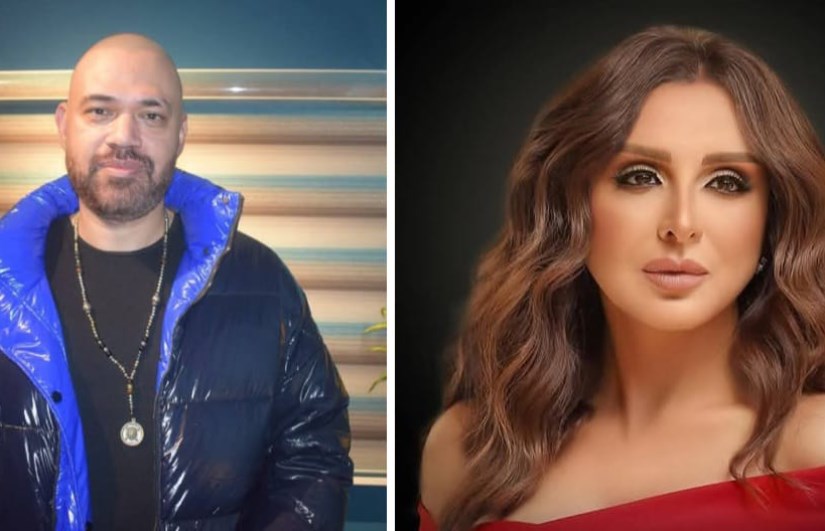 النجمة أنغام والشاعر خالد تاج الدين