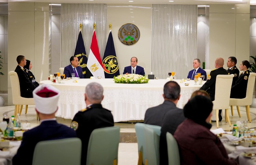 رئيس الجمهورية أثناء كلمته فى إفطار أكاديمية الشرطة