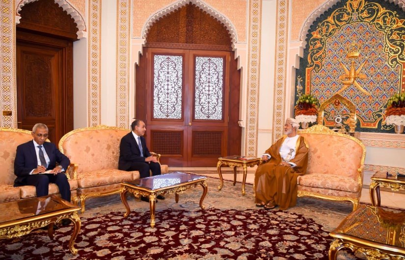 لقاء وزير الخارجية مع سلطان عمان