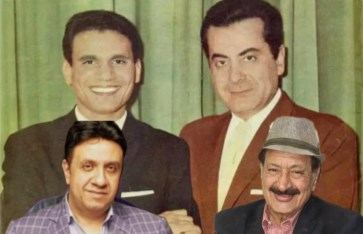 فريد الأطرش وعبد الحليم حافظ 