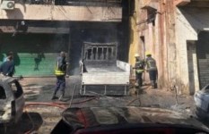 حريق مصنع ملابس الزاوية الحمراء- أرشيفية