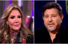 النجم هاني شاكر والفنانة نادية مصطفى 