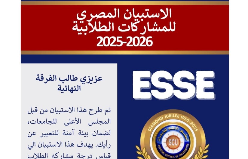 الاستبيان المصري للمشاركات الطلابية