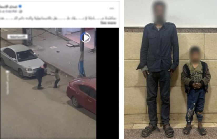 المتهم وطفله _ التسول