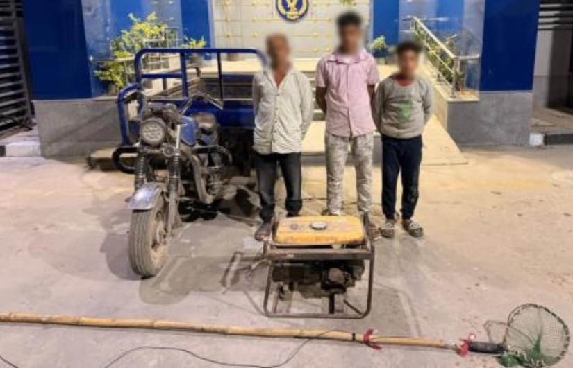 المتهمين بصيد الأسماك بالكهرباء