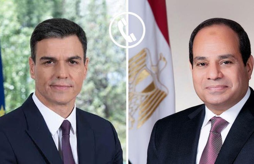 اتصال هاتفى بين الرئيس ورئيس وزراء إسبانيا
