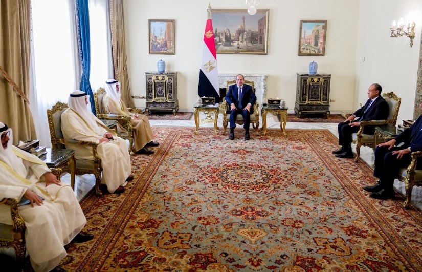 السيسى يستقبل وزير خارجية الكويت