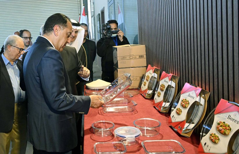 افتتاح مصنع "بوريكس للزجاج" بالسخنة