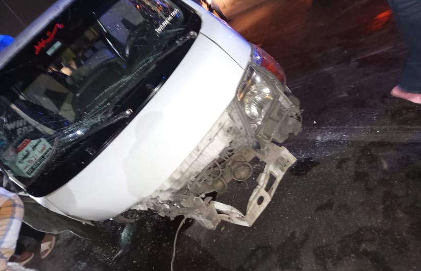 انقلاب سيارة ميكروباص بالطريق الزراعى بالبحيرة