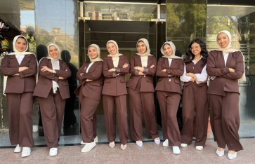 طالبات كلية البنات بجامعة عين شمس 