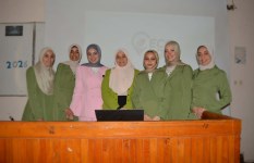 طالبات قسم المكتبات بجامعة المنوفية