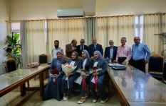 طلاب قسم الإنتاج النباتي – شعبة الفاكهة بكلية الزراعة جامعة القاهرة
