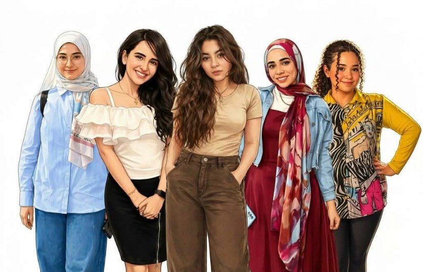 طالبات جامعة القاهرة 