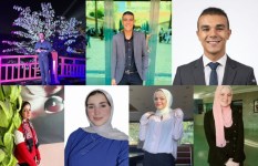 فريق من طلاب كلية الصيدلة بجامعة الحديثة للتكنولوجيا والمعلومات (MTI) ع