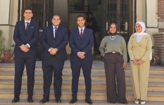 فريق من طلاب كلية الحاسبات والمعلومات بجامعة أسيوط 
