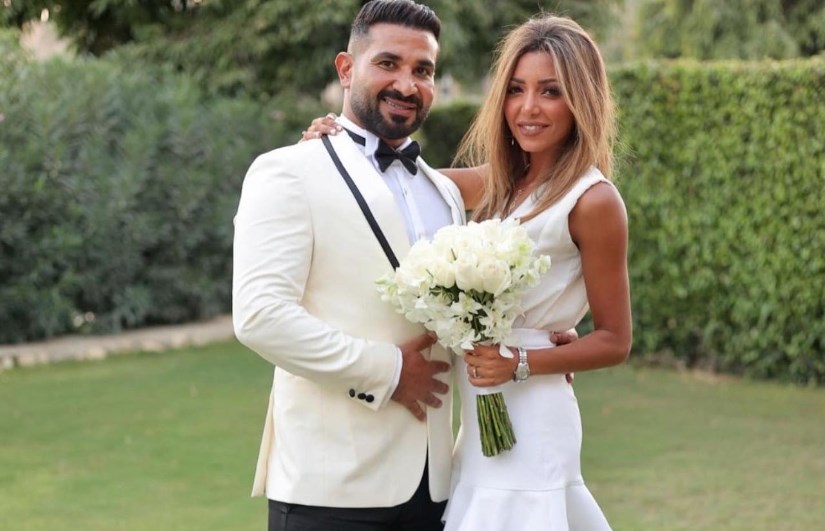أحمد سعد وزوجته 