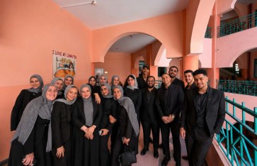 طلاب جامعة الدلتا  للحاسبات بالمنصورة