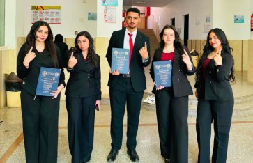 طلاب كلية علوم الحاسب بجامعة النهضة ببني سويف