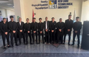 فريق من طلاب جامعة القاهرة الجديدة التكنولوجية 