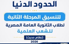 الحدود الدنيا لكليات المرحلة الثانية 