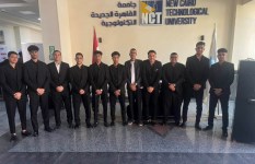 فريق من طلاب جامعة القاهرة الجديدة التكنولوجية 