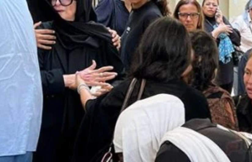 جنازة ابنة نجلاء فتحي 