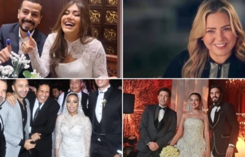 أفراح نجوم الوسط الفني 